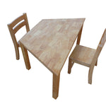 Trapezoidal Table 120 Rubber Wood