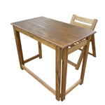 Hardwood Foldable Teen Desk Set (Acacia)
