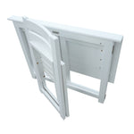 French White Foldable Teen Desk Set