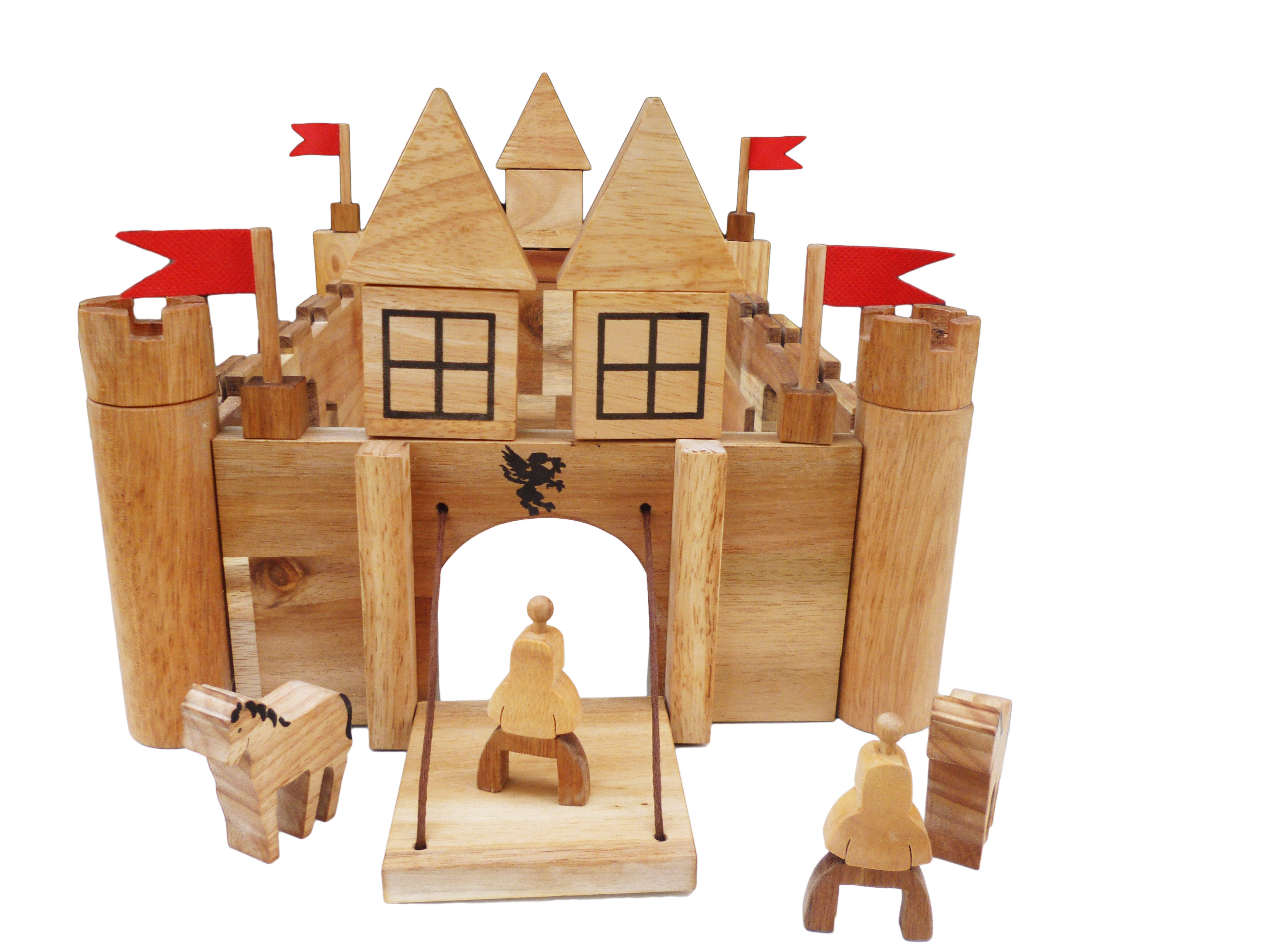 Wooden Castle Building Set