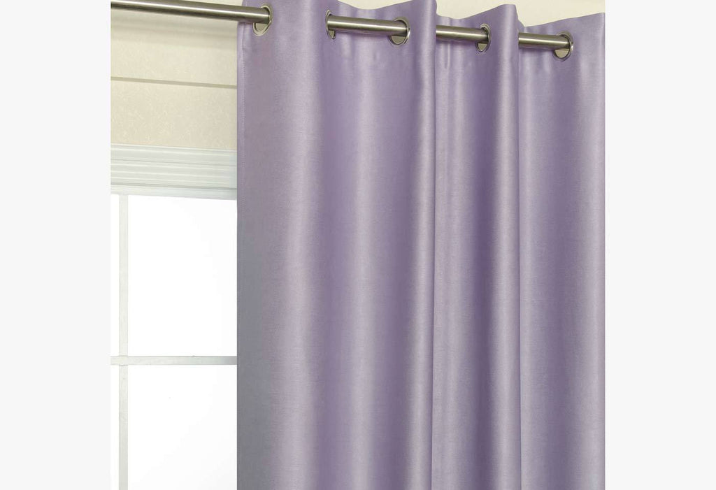 Lilac Blockout Eyelet Curtain 140x221cm