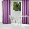 Purple Eyelet Blockout Curtain 140x221cm