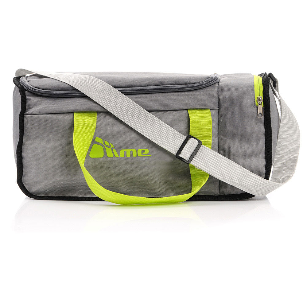 20L Foldable Gym Bag (Grey / Green)