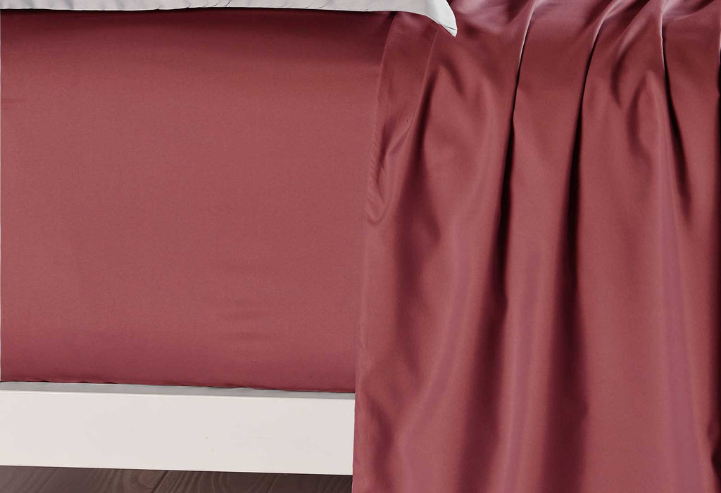 King Size Burgundy Color Fitted Sheet