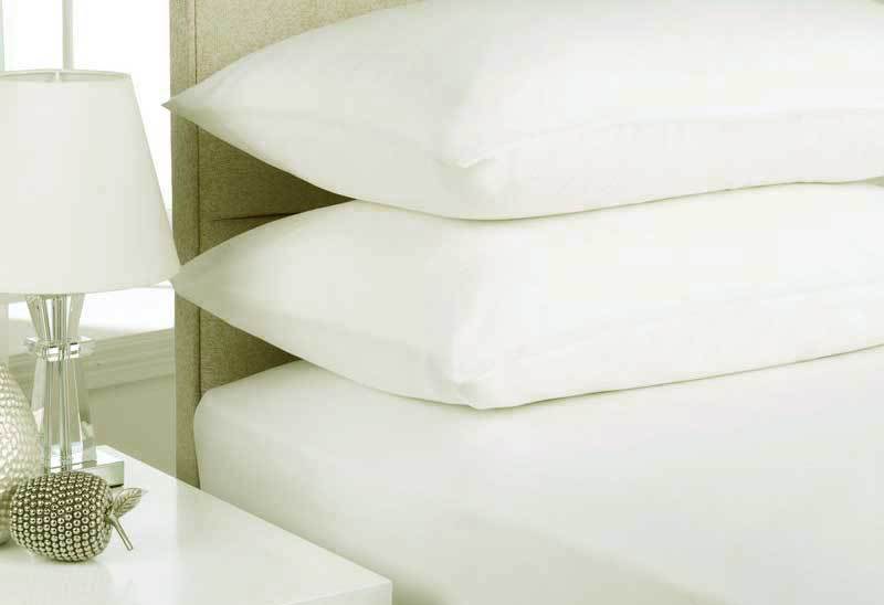 Queen Size White Color Egyptian Cotton Flannelette Sheet Set (3PCS)