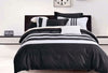 Super King Size 3pcs Black White Striped Quilt Cover Set