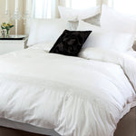 Queen Size 3pcs White Hollow Out Lace Quilt Cover Set