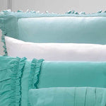 Queen Size Wenshia Turquoise Quilt Cover Set (3PCS)