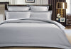 King Size 500TC Cotton Sateen Quilt Cover Set (Silver Color)