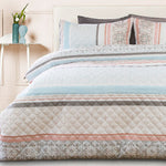 Single Size 2pcs Paros Velvet Panel Embossed Quilt Cover Set