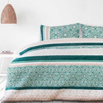 Single Size 2pcs Spindle Velvet Panel Embossed Quilt Cover Set