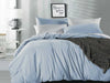 King Size Blue Fog Vintage Washed Cotton Quilt Cover Set(3PCS)