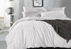 Queen Size White Vintage Washed Cotton Quilt Cover Set(3PCS)