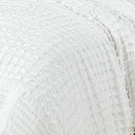 Queen Size White Cross Pintuck Quilt Cover Set(3PCS)