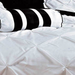 King Size White Diamond Pintuck Quilt Cover Set(3PCS)