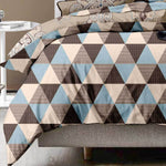 King Size Chevron Geo Quilt Cover Set (3PCS)