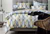 King Size Reversible Zig Zag Quilt Cover Set (3PCS)