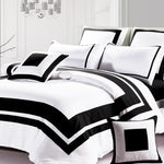 King Size Black and White Quilt Cover Set (3PCS)