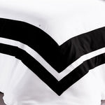 Super King Size Black and White Quilt Cover Set (3PCS)