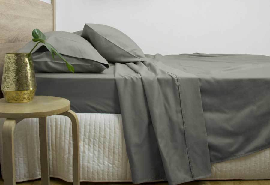 King Size 3000TC Cotton Rich Sheet Set (Charcoal Color)