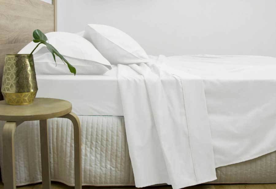 Super King Size 3000TC Cotton Rich Sheet Set (White Color)