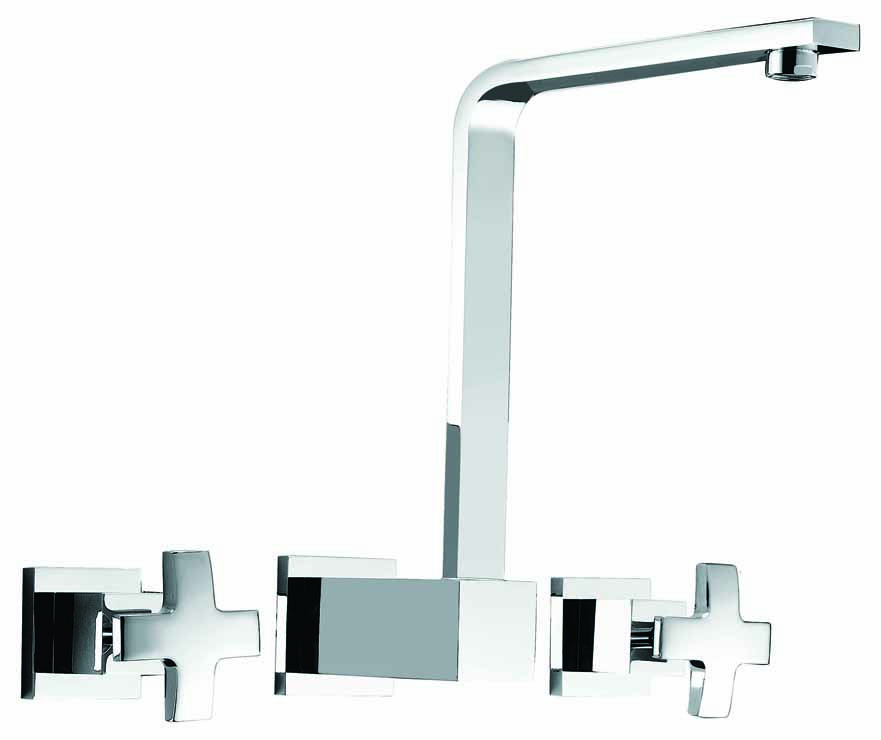 3pc Basin Tap Faucet Set - Bathroom Laundry Sink