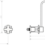 3pc Basin Tap Faucet Set - Bathroom Laundry Sink