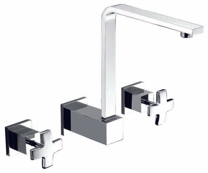 3pc Basin Tap Faucet Set - Bathroom Laundry Sink