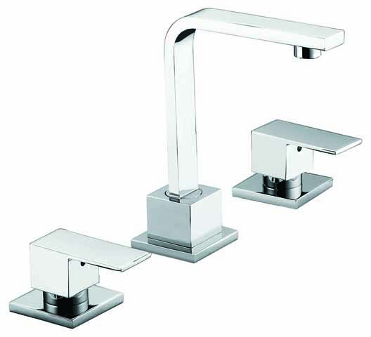 3pc Basin Tap Faucet Set - Bathroom Laundry Sink