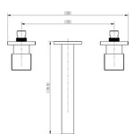 3pc Bath Mixer Set