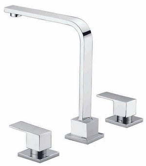 3pc Basin Tap Faucet Set - Bathroom Laundry Sink