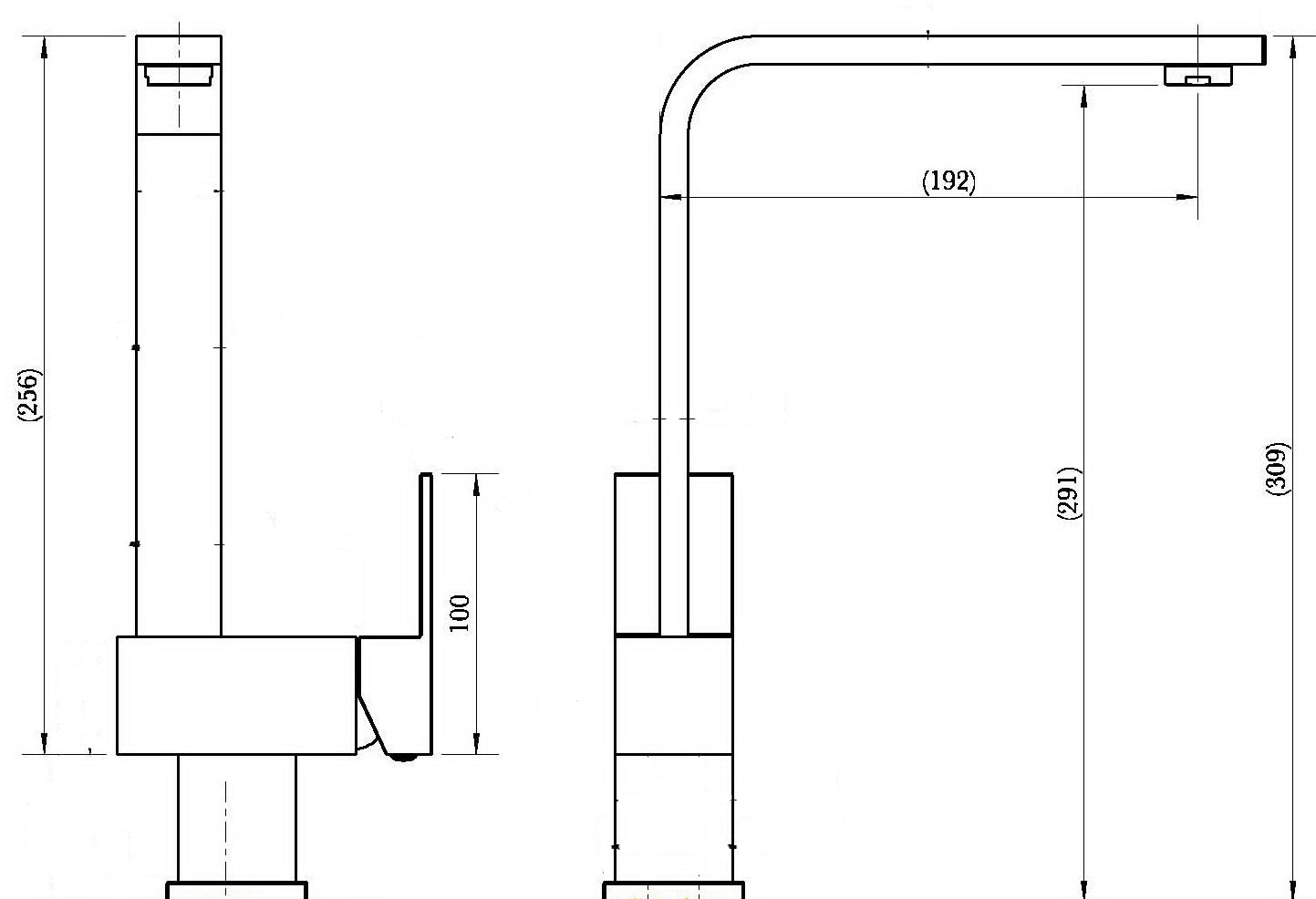 Kitchen Mixer Tap Faucet - Laundry Bathroom Sink