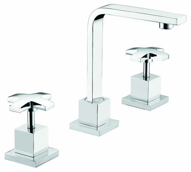 3pc Basin Tap Faucet Set - Bathroom Laundry Sink