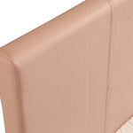 Single PU Leather Bed Frame Pink