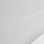 Double PU Leather Bed Frame White