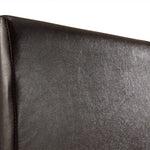 Double PU Leather Bed Frame Brown