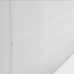 King PU Leather Bed Frame White