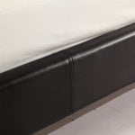 King PU Leather Bed Frame Black