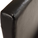 King PU Leather Bed Frame Black