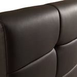 Queen PU Leather Deluxe Bed Frame Black