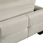 King PU Leather Deluxe Bed Frame White