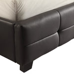 King PU Leather Deluxe Bed Frame Black