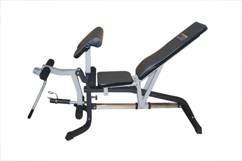 FID Flat Incline Decline Bench Press w/ Leg Extension