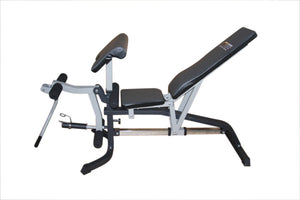 FID Flat Incline Decline Bench Press w/ Leg Extension