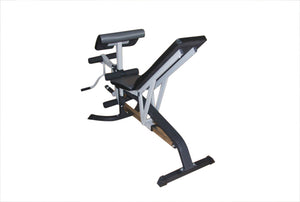 FID Flat Incline Decline Bench Press w/ Leg Extension