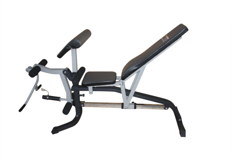 FID Flat Incline Decline Bench Press w/ Leg Extension