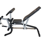FID Flat Incline Decline Bench Press w/ Leg Extension