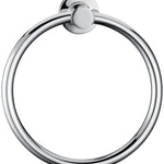 Classic Chrome Towel Bar Rail Ring Bathroom