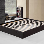 PU Leather Double Bed Ensemble Frame