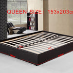 PU Leather Queen Bed Ensemble Frame